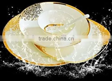 58 pcs turkish luxury design porcelain dinner set