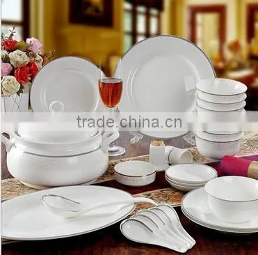 56 pcs Portuguese Grace Design Ceramic Dinnerware Set