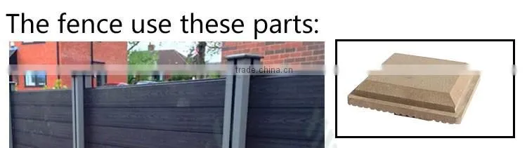 High Quality Wood Plastic Composite WPC Garden Fence Panels