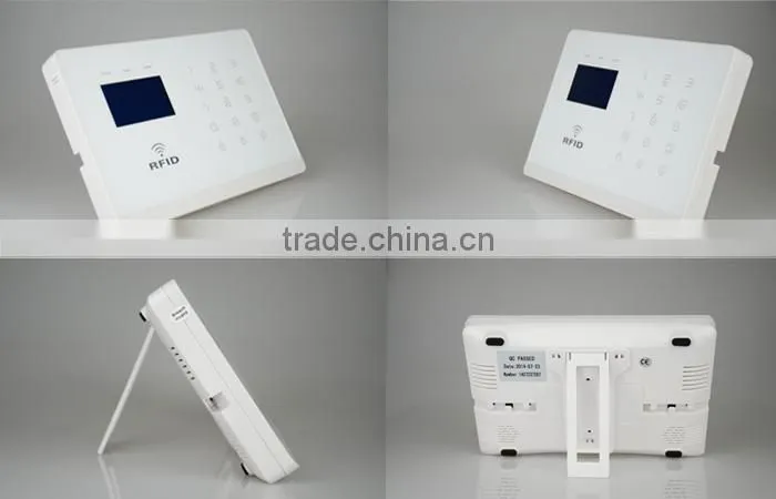 Wireless gsm burglar alarm system with RFID card