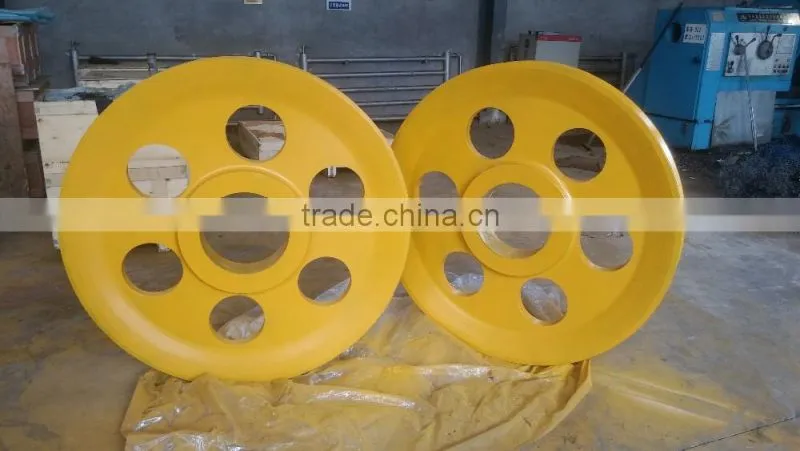 Hot industrial pulley high capacity v pulley, cement mixer pulley wheel