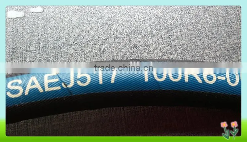 3/16" SAE 100r6 Rubber Hydraulic Hose with Single Braided Fiber