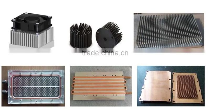 Low price customized black anodized 1070 aluminum cold forging pin fin heatsink (cold forging heatsink)