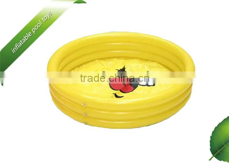 Mini yellow inflatable round swimming pool toy for fun,inflatable pool toys