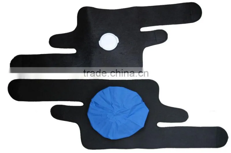 Black sports knee bandage wrap