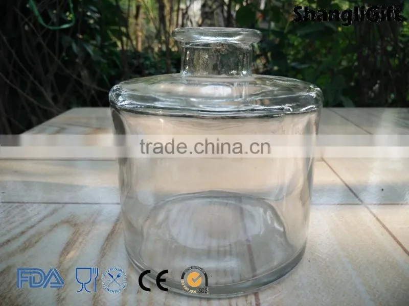 360ml Large Round Glass Bottle Aroma Reed Diffuser Perfume Glass Bottle