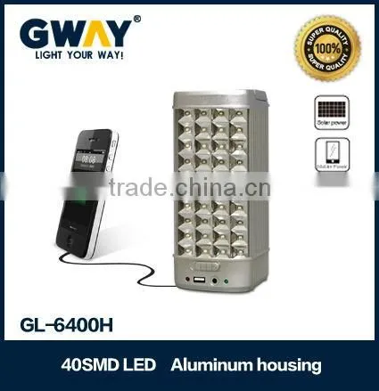 40 SMD LED portable rechargeable lamp with usb output