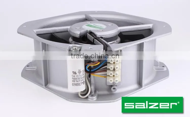SALZER PD225M-220 225X225X80mm TUV CE Approved AC Axial Fans with Metal Impeller IP54