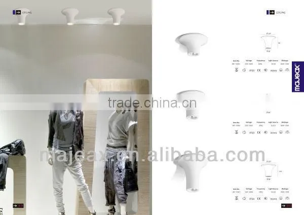 E27 Square Fluoresent Plaster decorative ceiling light
