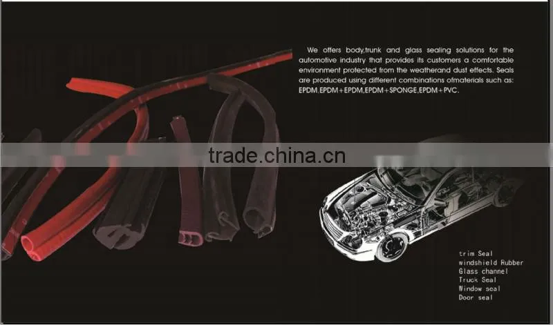 different types of Car Weather Strips/Rubber Seals/Door Seals/Trim Seals