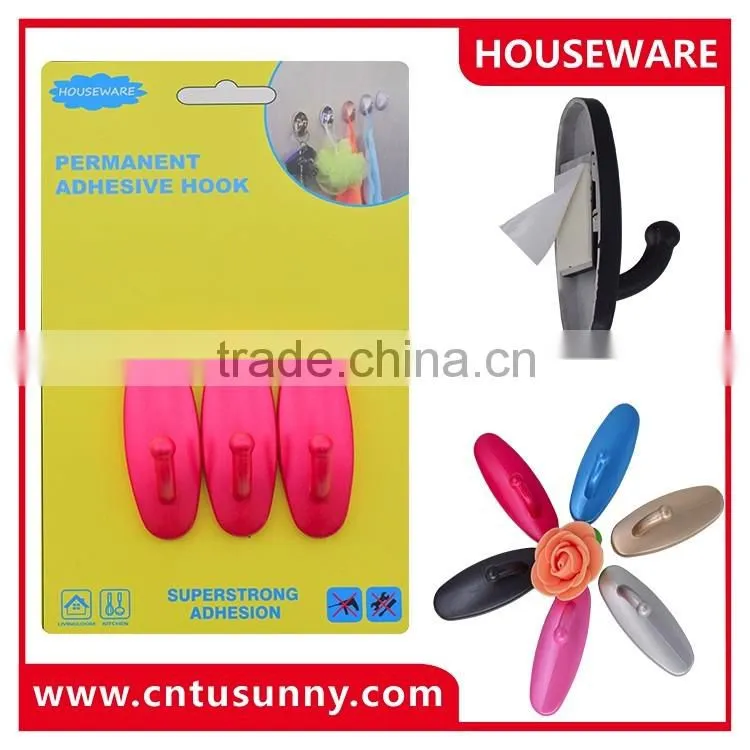 2016 hot new product plastic adhesive wall hook
