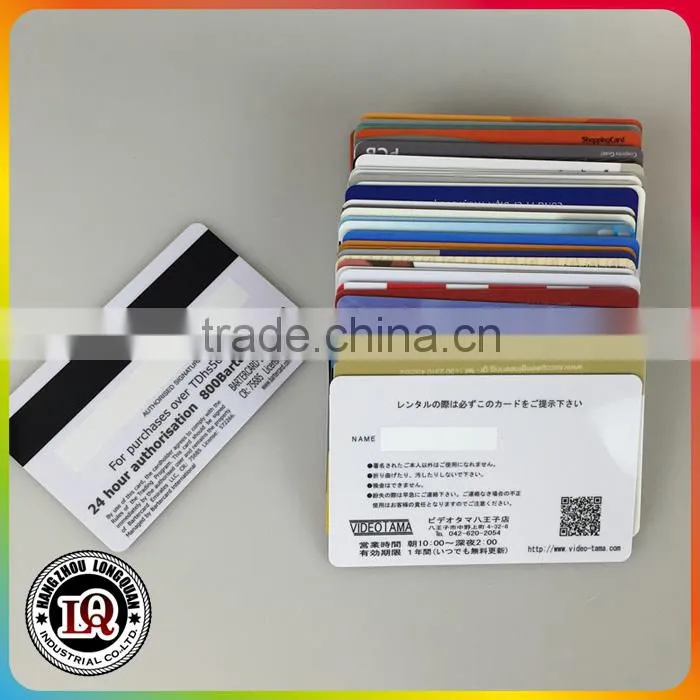 Plastic Member Signature Stripe Panel Card