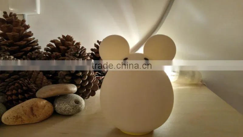 Silicone egg Shape Room Thermometer Temperature Displayer LED Color Changing Night Light Lamp for Babies Kids Children Adults