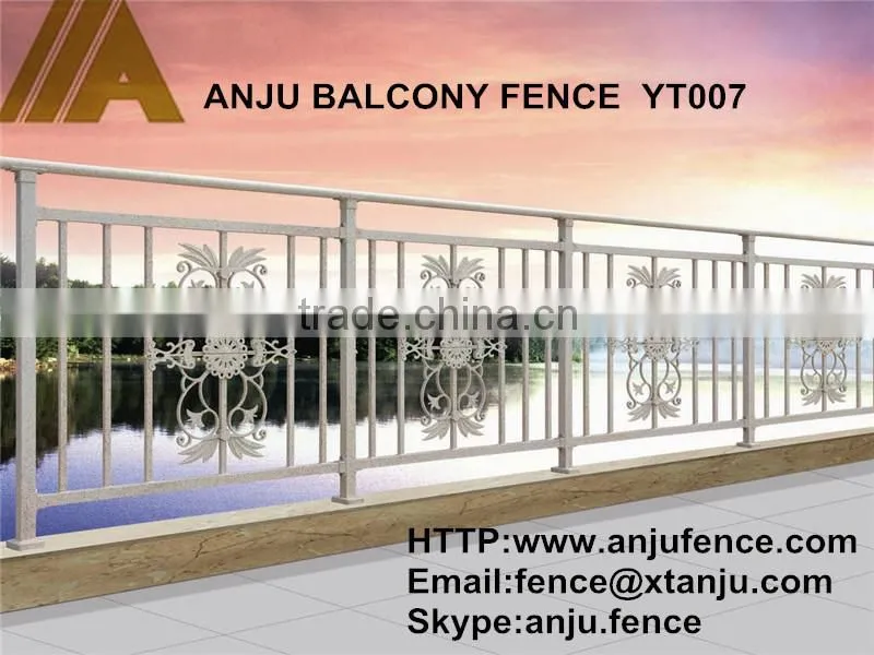 Free sample galvanized steel pipe balcony railing