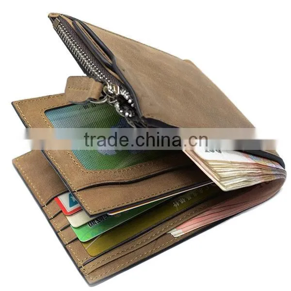 Hot selling and popular Men's Wallet, genuine leather wallet, man leather wallet