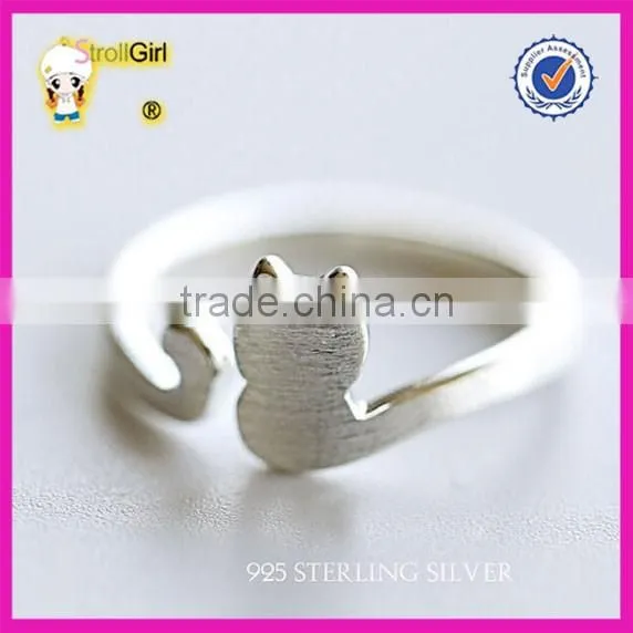 925 italian silver ring owl and elephant animal ring cheap animal rings