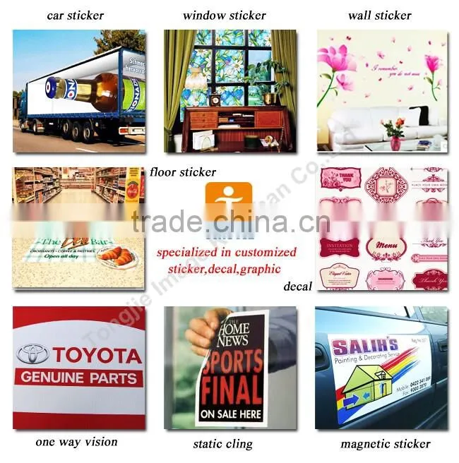 Wholesale pvc vinyl car sticker, auto sticker, sticker for car