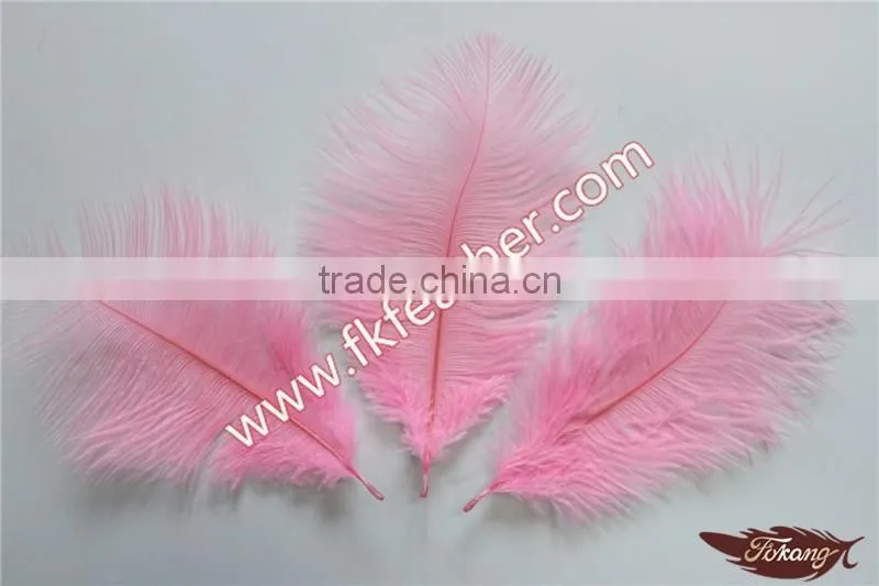 Wholesale Natural Craft Small Pink Ostrich Feather Bulk Fabric For Wedding Supplies Decoration