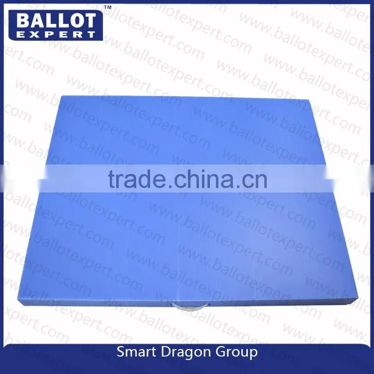 cheap folding corrugate election ballot exhibition polling booth in two design