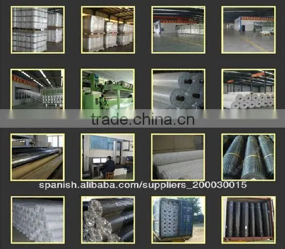 Warp-knitting High quality Unixial olyester Geogrid coated PVC