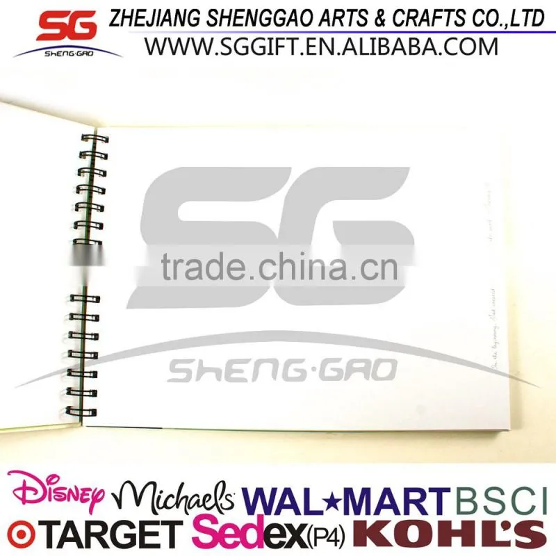 customized paper sprial hardcover sketchbook