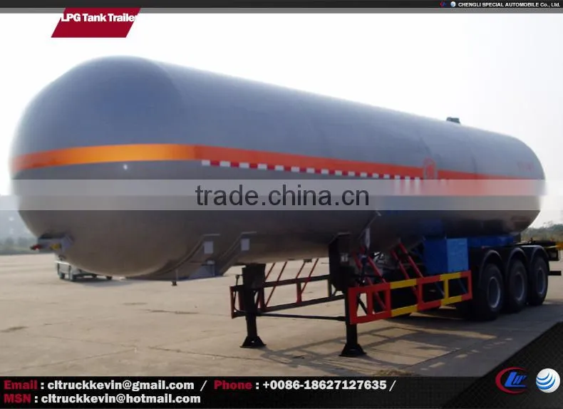 25 Tons 50m3 Propane, LPG Gas Tank Trailer