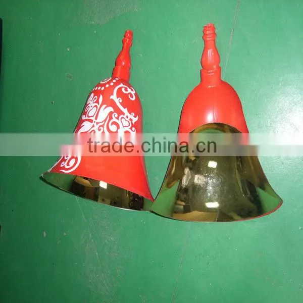 Colorful plastic christmas bell