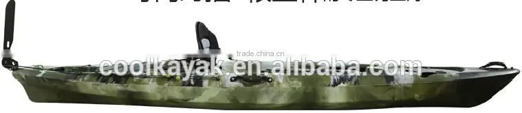 HDPE paddler plastic boat fishing kayak with pedals and rudder