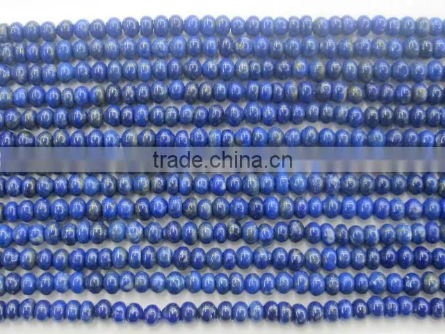 Natural stone lapis rondelle