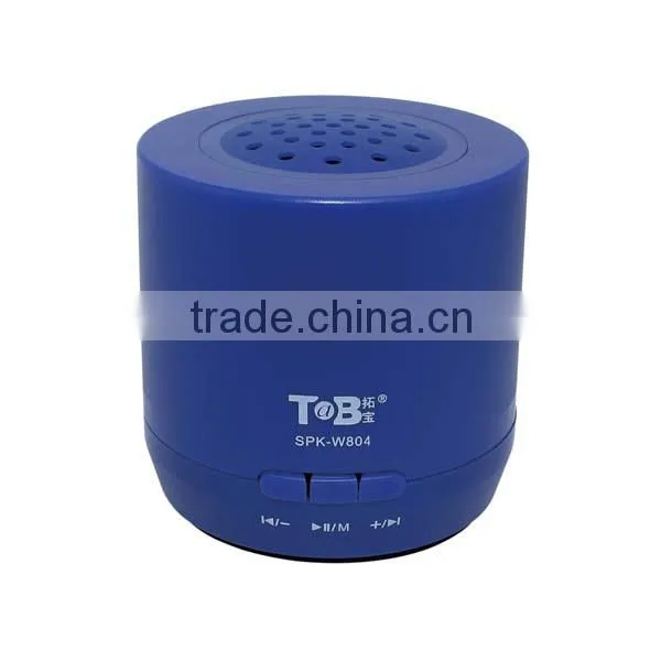 Fashion colouful wireless portable mini speaker with fm radio built in amplifier usb charge in dongguan