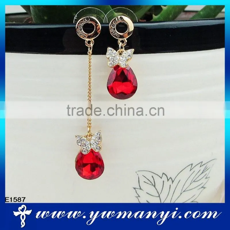 2016 New style Online wholesale crystal cuff earring E1587