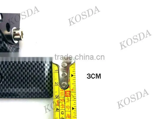Universal carbon fiber style adjustable number plate car license plate