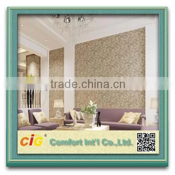 2015 Fashion New Design Non-woven Wallpaper/Wall Cloth/3d Wall Covering Fabric
