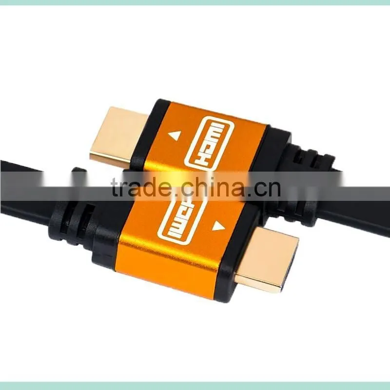 V2.0 New style HDMI cable with Ethernet and gold connector support 3D and 4K