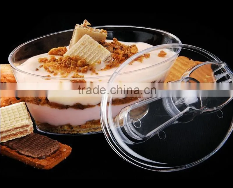hot sale disposable plastic ice cream set