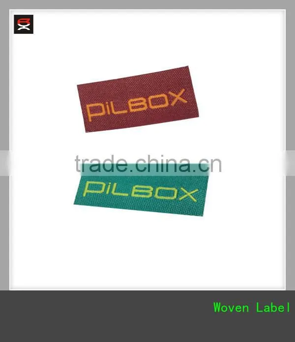 Custom Brand clothing woven label ,straight cutting label