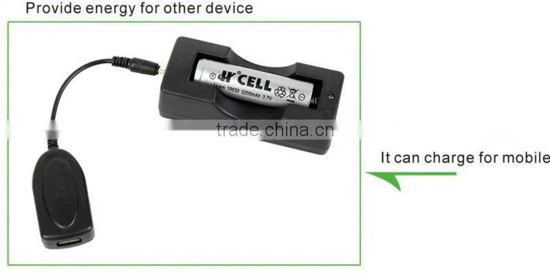 Goread black plastic 18650 battery holder