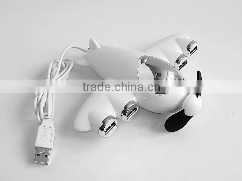 Promotional plane shape usb hub good gift for airline with customized logo printing