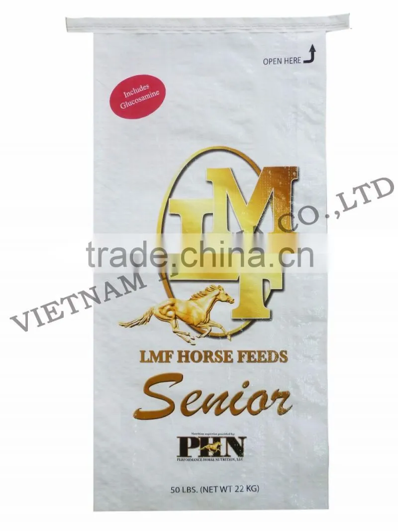 Vietnam pp woven bag for horse feed of USA market