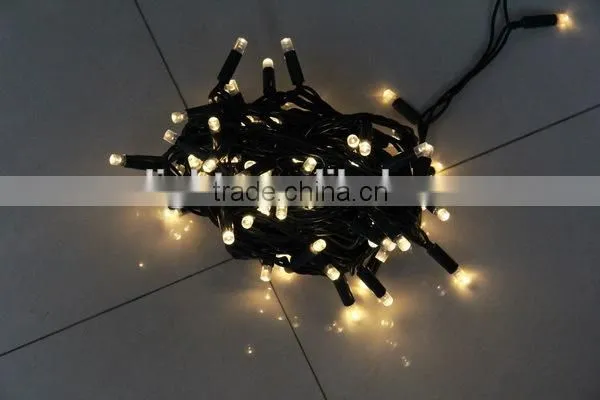 yellow color led christmas string light