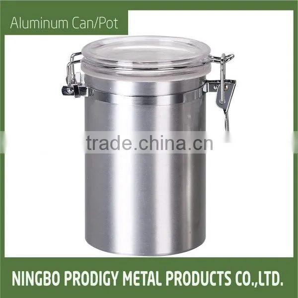 S-Aluminum Chocolate Pot/Jar/Can with Transparent Lid Packaging