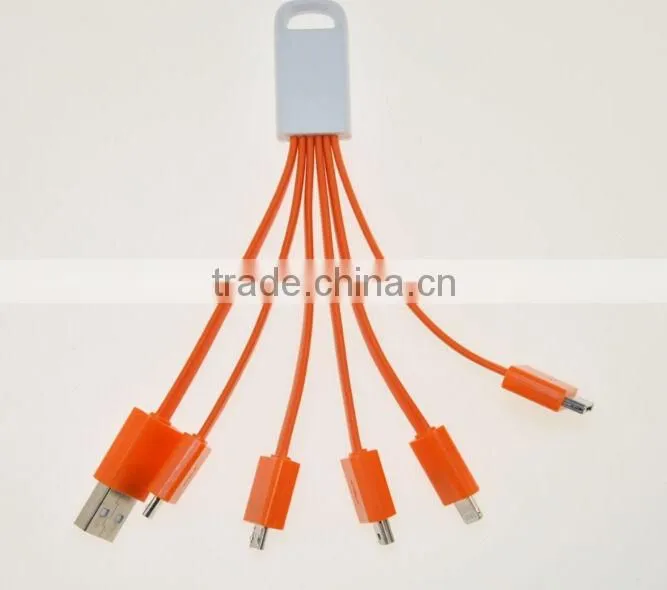 multi-function usb charger cable for iPhone 5 for iPhone 4 micro mini and type c