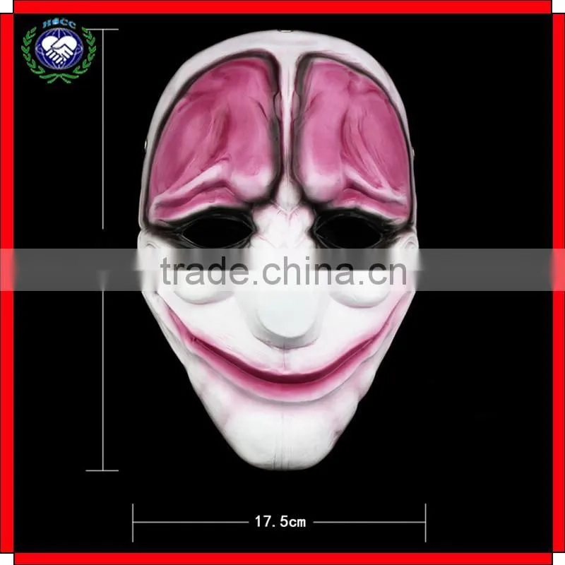 Hot Selling High Quality Cosplay Halloween Party Resin Payday Mask