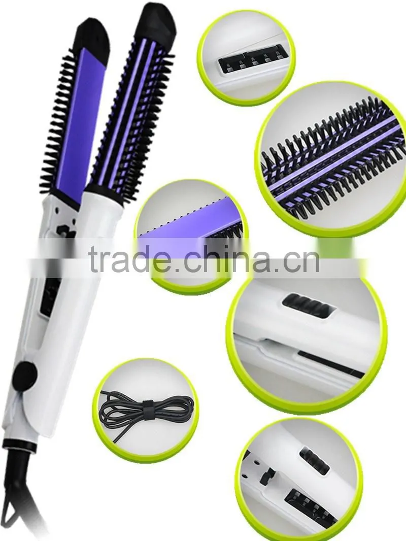 hot and new hair style tools combine with comb and hair straightener function