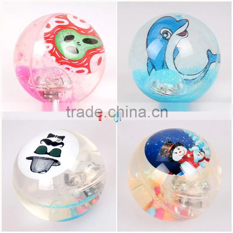 2015 quality products factory wholesale custom flashing bouncing balls with flashing light