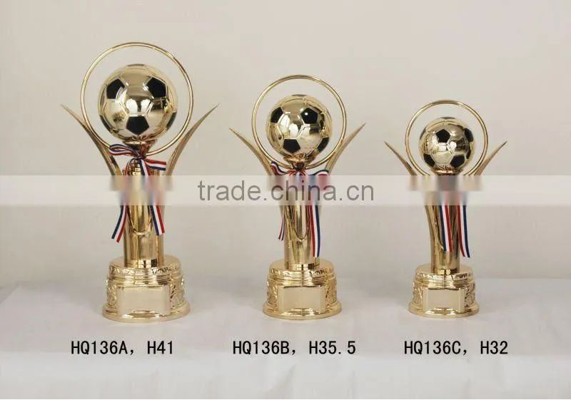 Football trophy,soccer ball trophy, plastic trophy cup