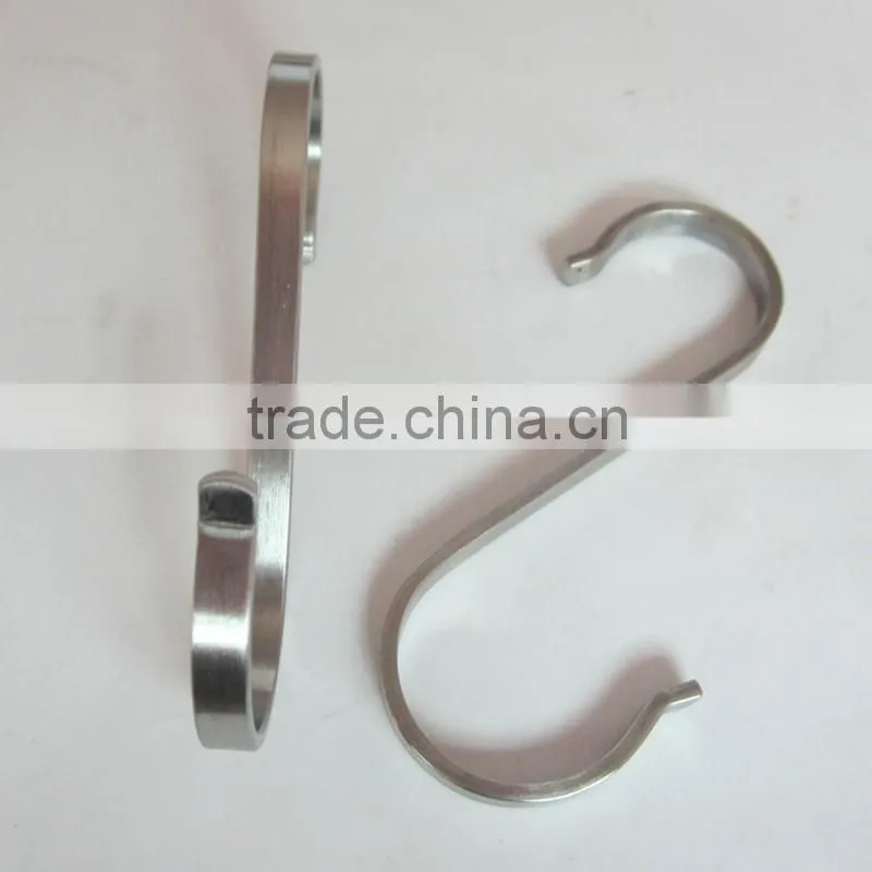 Hot Selling Stainless Steel 304 2mm Plain S Hanger Hook For Garment
