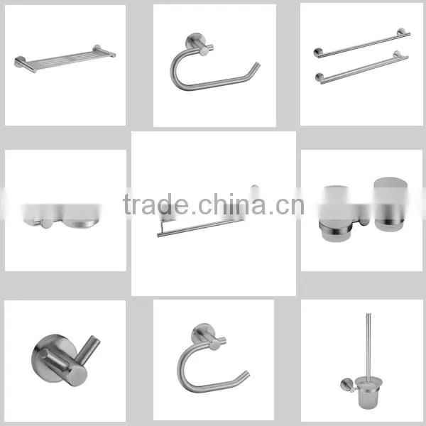 Modern Wall Mounted Low-caben Steel Bathroom hardware Accessories Sets for home bathroom 6D25