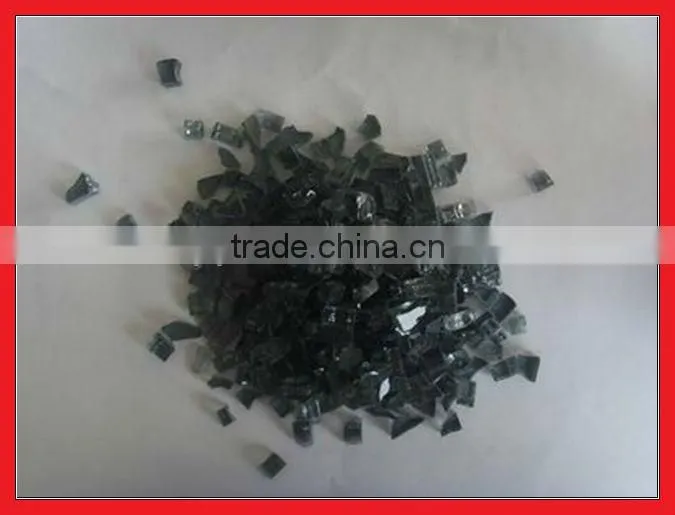 Blue color fire pit glass decoration