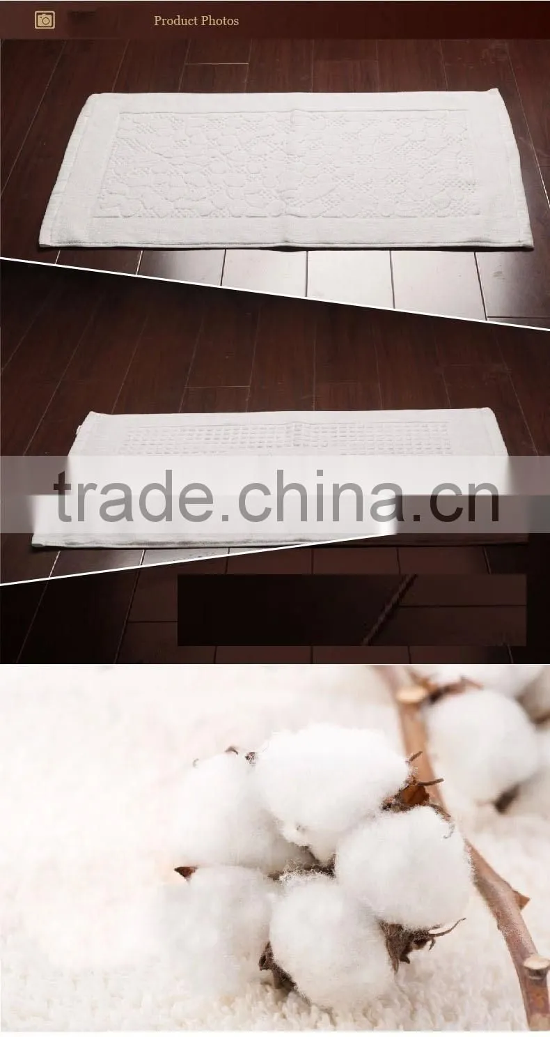 45x65 100 cotton anti-skidding bathroom floor mat towels